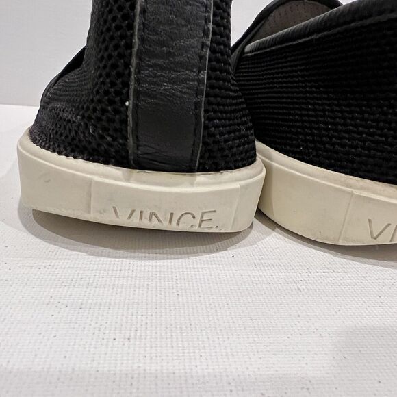 Vince Sneakers Black White Women's Size 9.5 US/39.5 EUR Preston 3 Slip-On Mesh - Picture 5 of 13